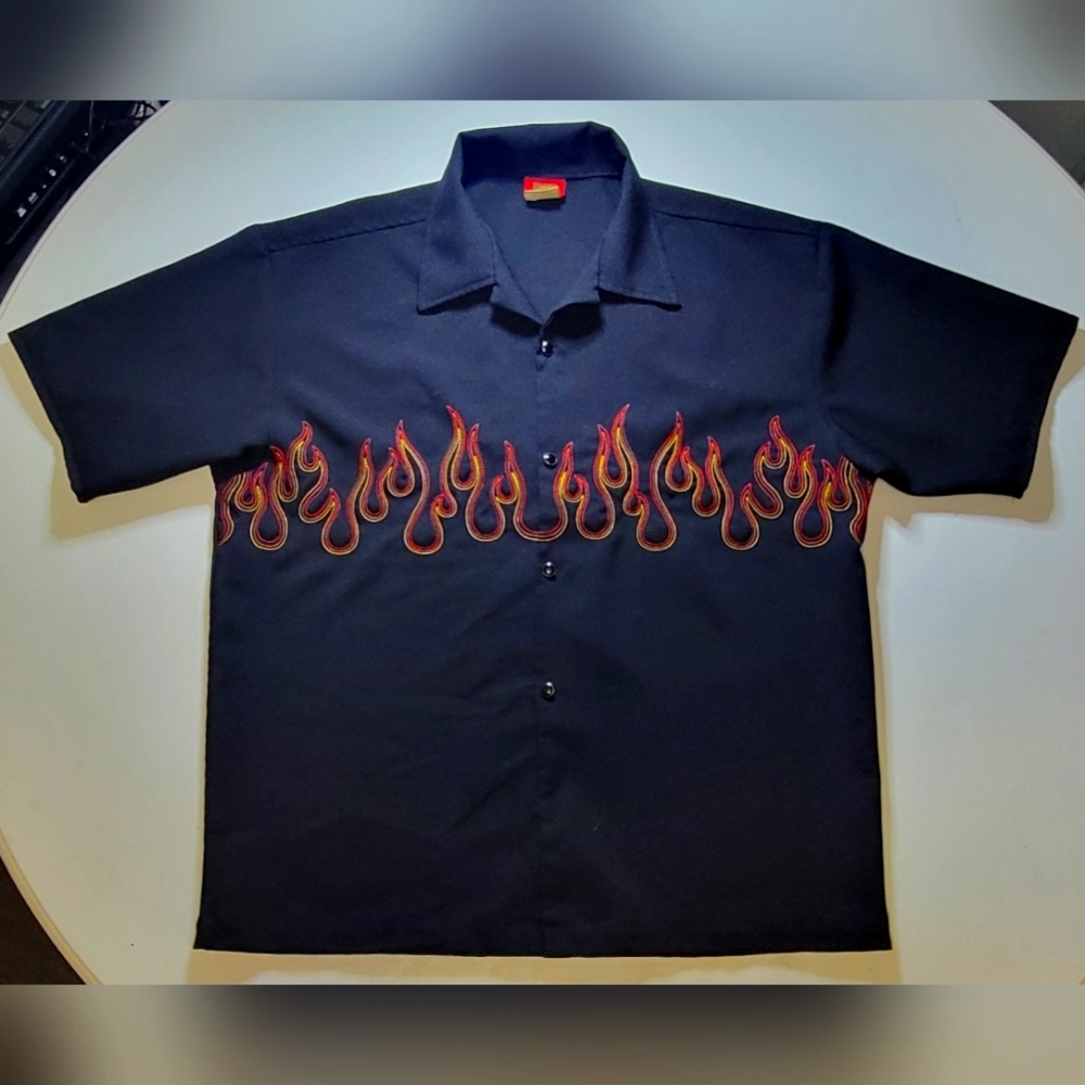 🔥Classic Flamejob Rockabilly Button-down🔥